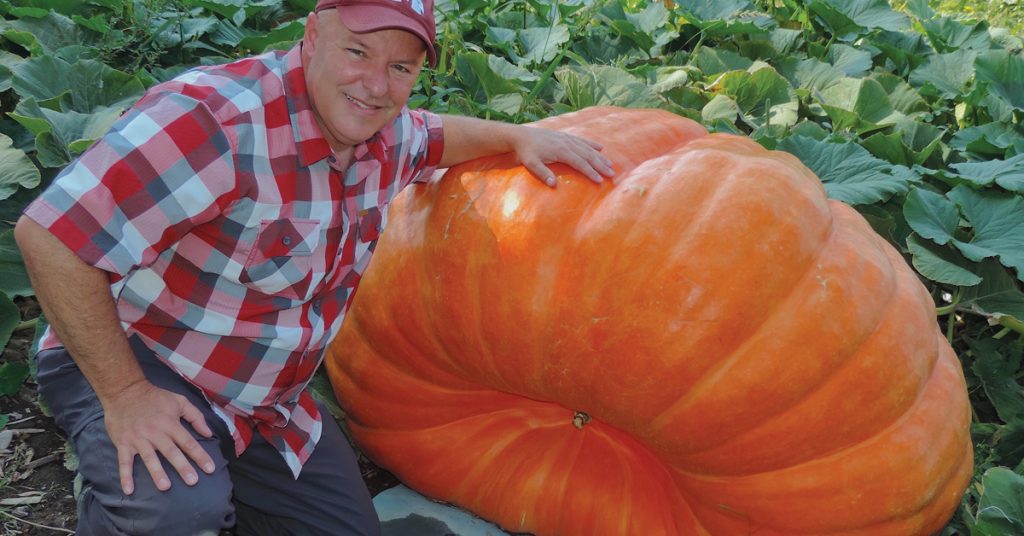 Cliff Warren, grower of giant pumpkins