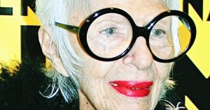 Photo of Iris Apfel, 100-year-old fashionista