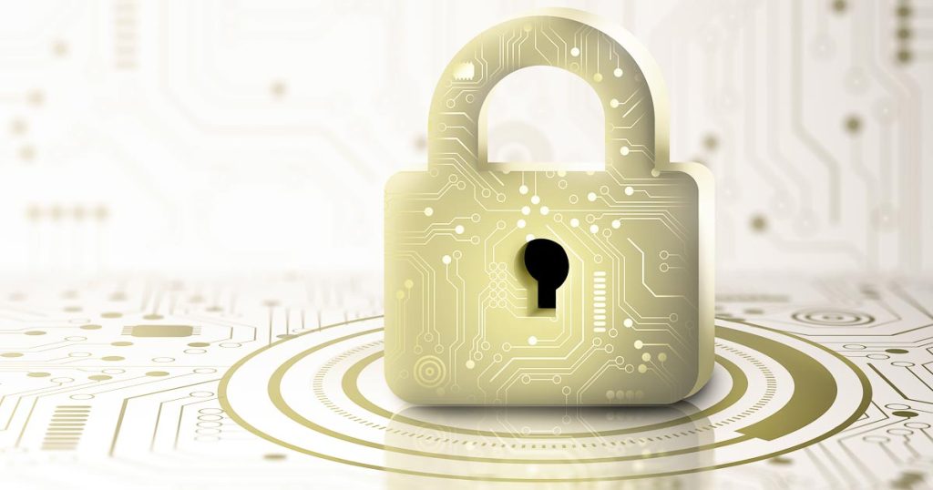 illustration of a padlock for an article about boosting online security.