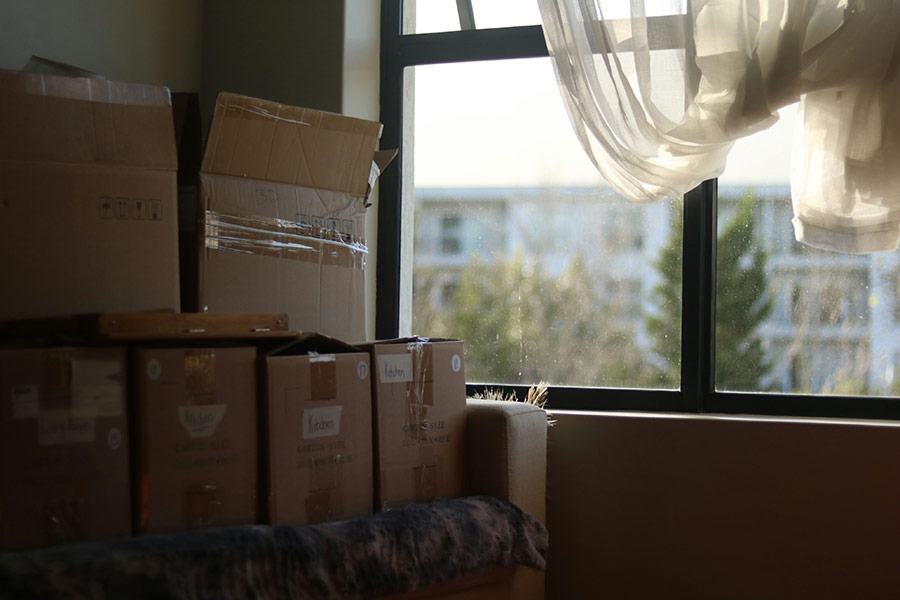 Stacked boxes