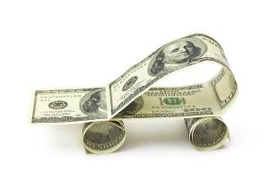 Car money concept image